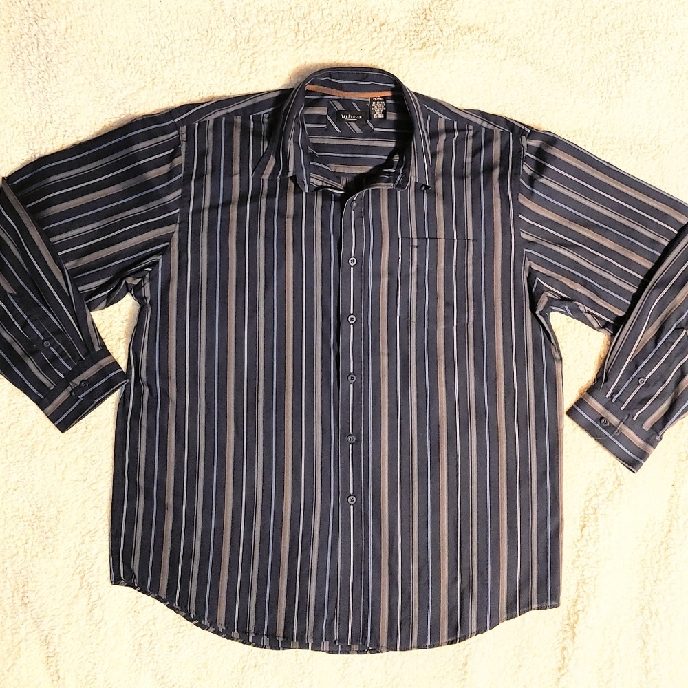 Van Heusen Men's Multi Color Striped Shirt